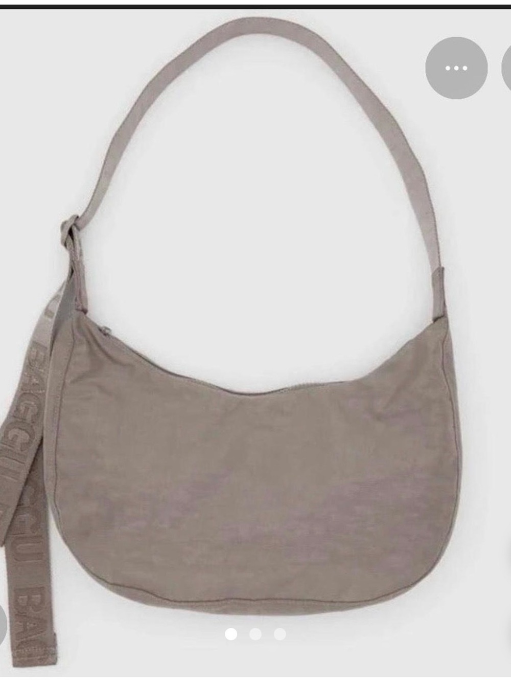 BAGGU Taupe Shoulder Bag - Soft Neutral Hobo
